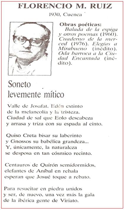 Soneto levemente mítico a Cuenca