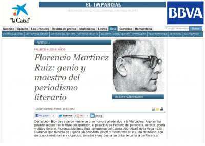 Florencio Martínez Ruiz: genio y maestro del periodismo literario