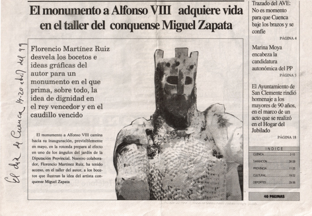 Florencio Martínez Ruiz, artículo sobre Miguel Zapata