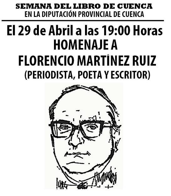 Homenaje de la Diputación de Cuenca a Florencio Martínez Ruiz